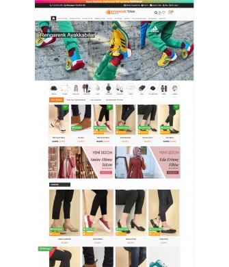 E-Ticaret Marketi 3.x Ayakkabı v2 Full Paket